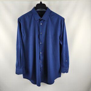 Report Collection Shirt Mens Large Blue 360 Movement X4 Stretch L/S Button Up